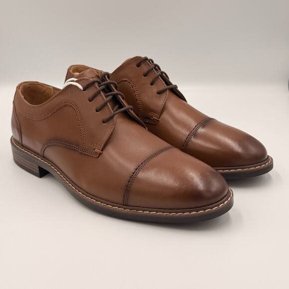 Nunn Bush Hayden Ct Oxford Brown Cognac Dress Shoe Mens Shoes Size 9.5 main image 8